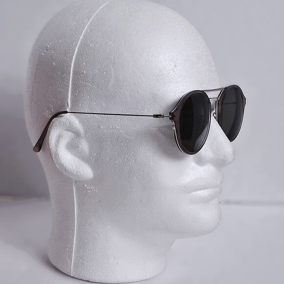 Firmoo Modern Aviator ST7227 49-21-143 Clear Gray Eyeglasses Frames - Picture 2 of 15